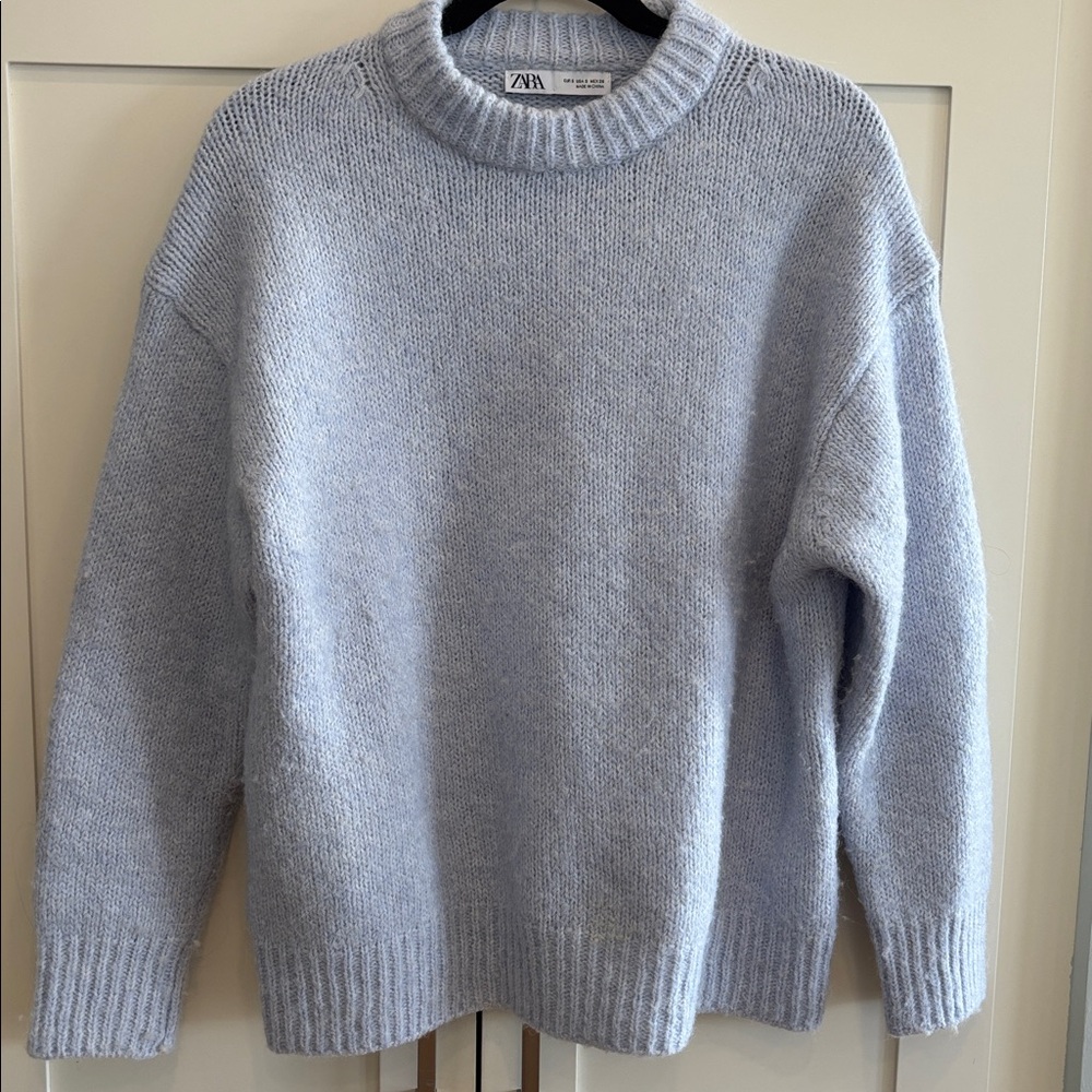 13. Zara Baby Blue Wool Sweater